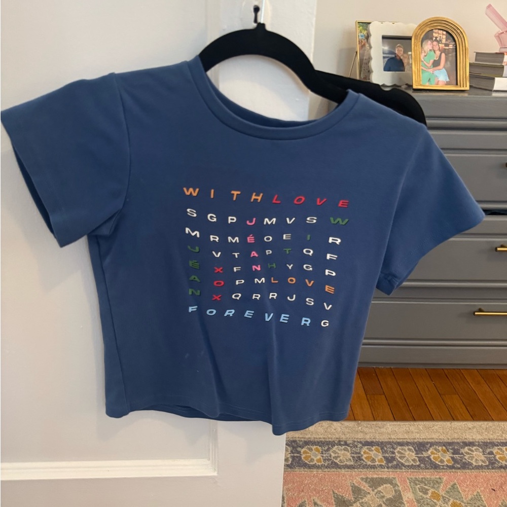 With Jean Navy Graphic Tee